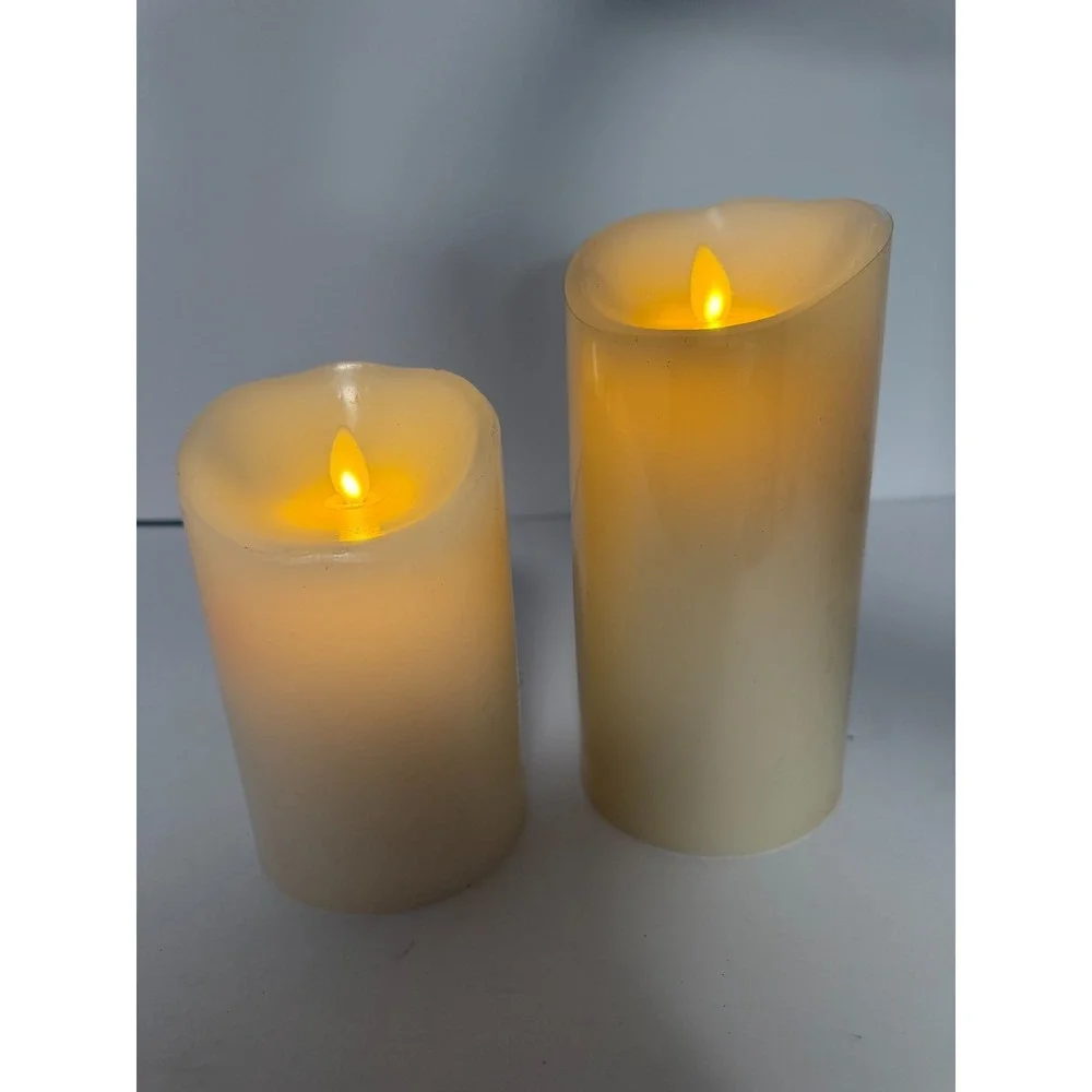 Luminara Moving Flame Flameless Candles Ivory 5
